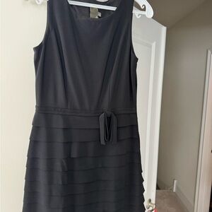 Taylor Black Layered Mini Dress